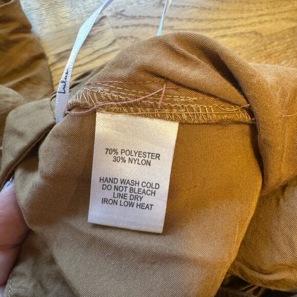 Lulus Tie Front Trouser Pants Brown Size Medium - Picture 5 of 15